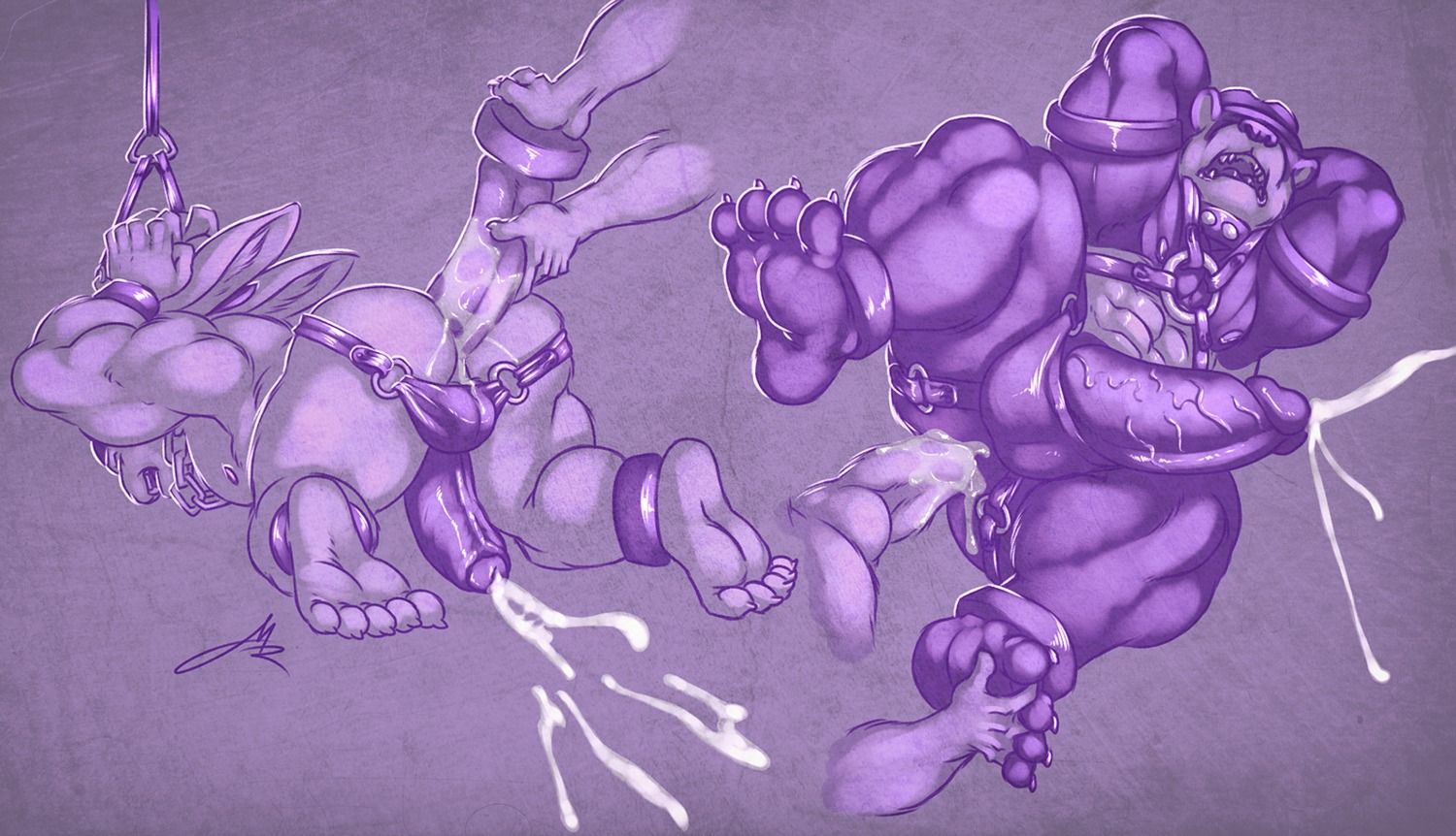 4_toes 5_toes abs anal anal_fisting anal_penetration anthro balls bdsm bear between_toes biceps big_penis bodily_fluids bondage bound claws cum cum_while_penetrated cumshot dildo duo e621 ejaculation erection feet fisting foot_grab foreskin genital_fluids genitals giant_panda hands-free harness hi_res hindpaw humanoid_feet humanoid_genitalia humanoid_penis lagomorph leporid male male/male male_penetrated male_penetrating male_penetrating_male mammal modem_redpill multiple_images muscular nipples nude orgasm partially_retracted_foreskin paws pecs penetration penis plantigrade rabbit sex sex_toy soles toe_claws toes toying_partner vein