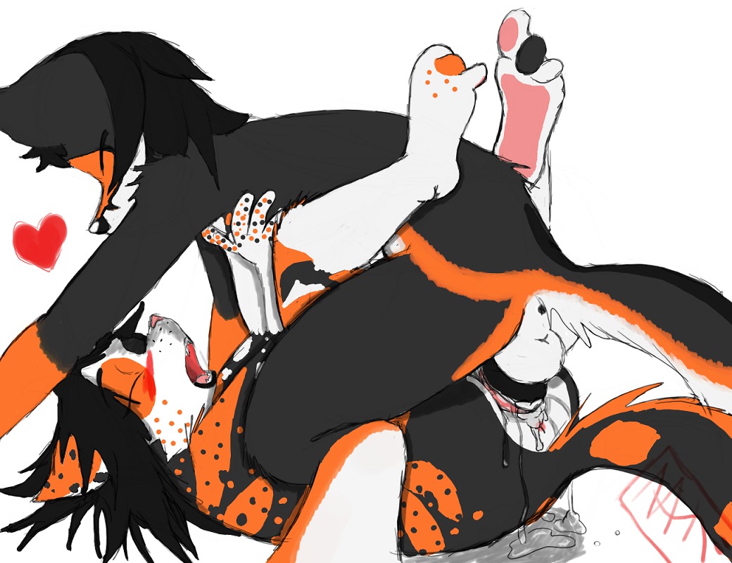 ange anthro anus black_hair black_penis bodily_fluids canid canine colored cum cum_in_vagina cum_inside curling_toes domestic_cat dripping duo e621 erection eyes_closed feet felid feline felis female female_penetrated folded fox from_front_position genital_fluids genitals grey_fox hair heart_symbol leg_wrap legs_up lying male male/female male_penetrating male_penetrating_female mammal mating_press missionary_position multicolored_body noonie-beyl notactuallyhere nude on_back on_ground open_mouth penetration penile penile_penetration penis penis_in_vagina romantic romantic_couple sex simple_background sketch standing tail urocyon vaginal vaginal_fluids vaginal_penetration vulva white_background