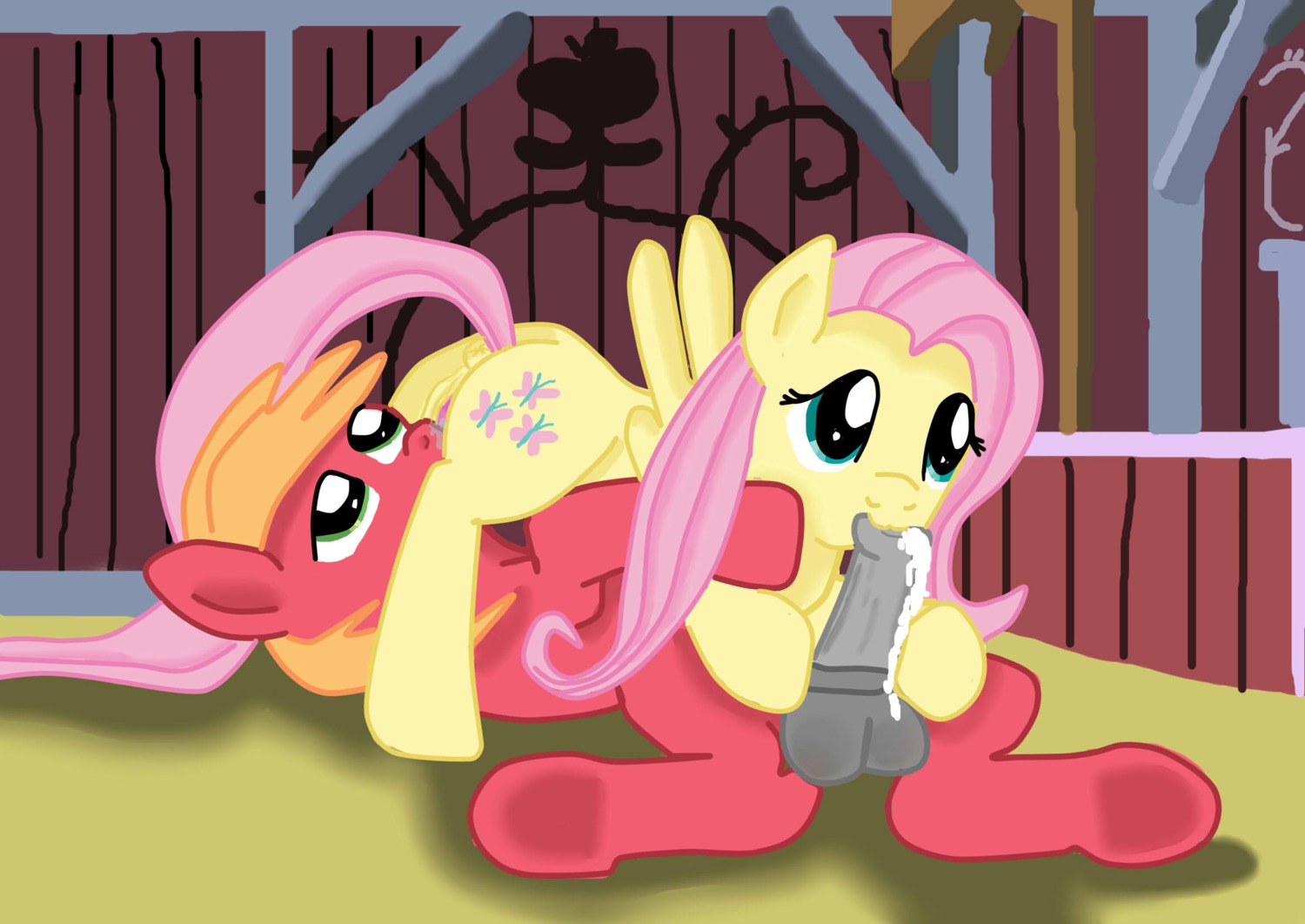 69_position anus balls big_macintosh_(mlp) bodily_fluids cum cum_in_mouth cum_inside cutie_mark duo e621 earth_pony equid equine erection feathered_wings feathers female fluttershy_(mlp) friendship_is_magic fur genital_fluids genitals green_eyes hair hasbro hi_res horse jbond long_hair male male/female mammal my_little_pony mythological_creature mythological_equine mythology nude oral pegasus penis pink_hair pony red_body red_fur sex vulva wings yellow_body yellow_feathers yellow_fur