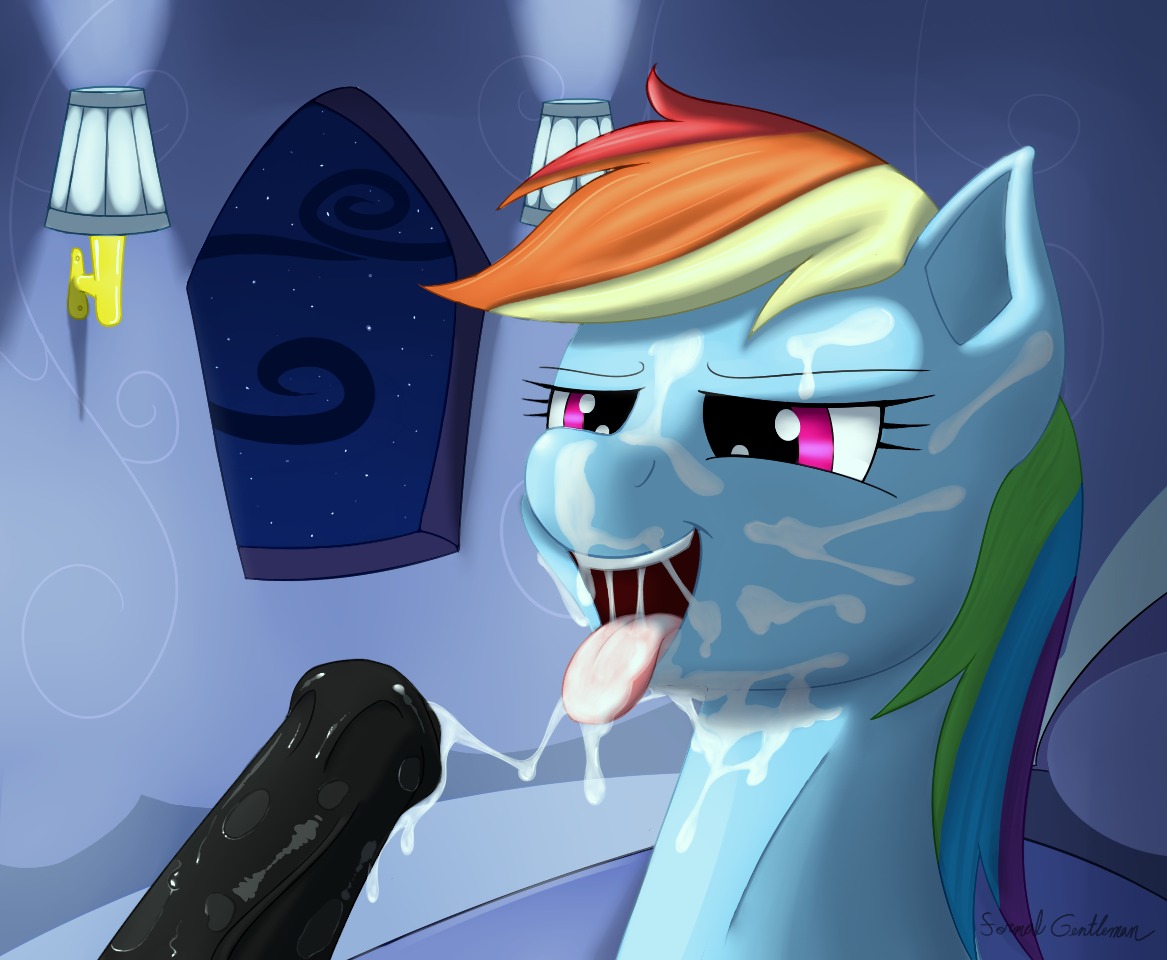 after_fellatio after_oral after_sex animal_genitalia animal_penis blue_body blue_fur bodily_fluids cum cum_in_mouth cum_inside cum_on_face cum_on_tongue cum_string disembodied_penis duo e621 equid equine equine_genitalia equine_penis erection female female_focus formal_gentleman friendship_is_magic fur genital_fluids genitals hair hasbro horse male male/female mammal messy multicolored_hair my_little_pony night open_mouth open_smile oral orgasm penis pony rainbow_dash_(mlp) rainbow_hair saliva smile solo_focus tongue tongue_out