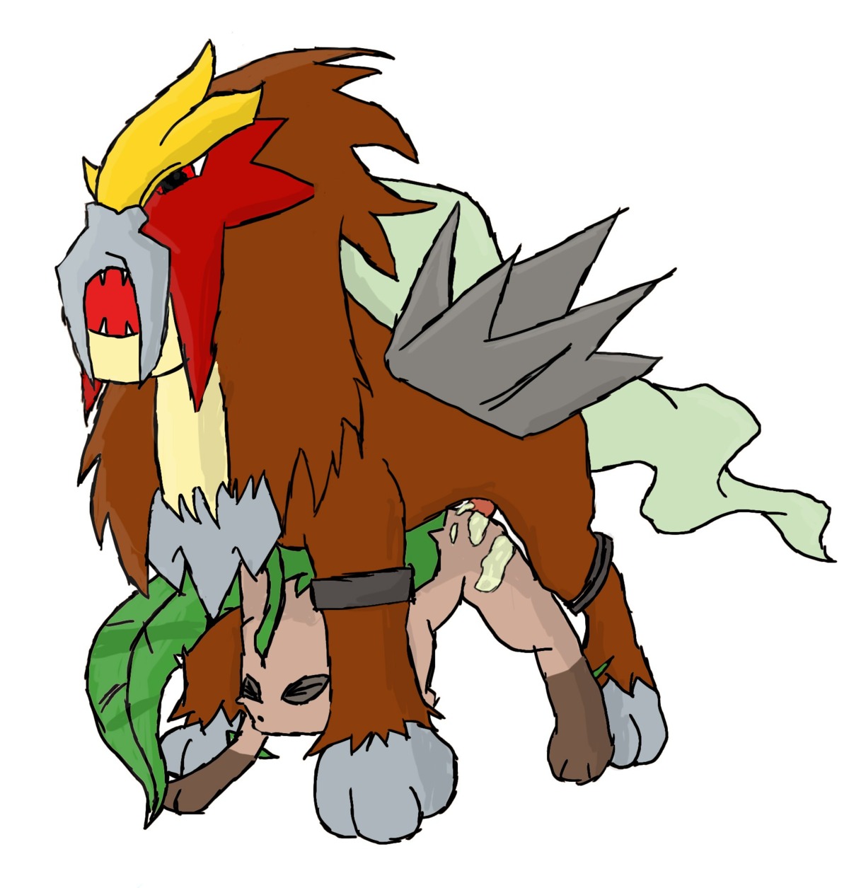color cum eeveelution entei feral fur generation_2_pokemon generation_4_pokemon insertion interspecies leafeon legendary_pokemon male nintendo nude penis pokemon pokemon_(species) rule34 sex size_difference tagme