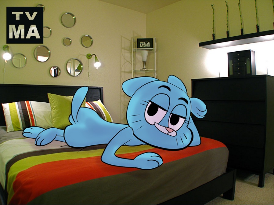 anthro cartoon_network domestic_cat feline female furry nicole_watterson rule34 tagme the_amazing_world_of_gumball tvma
