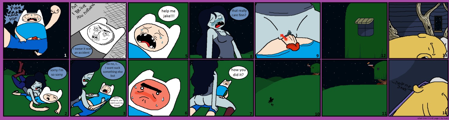 adventure_time female finn_the_human hueci jake_the_dog marceline rule34