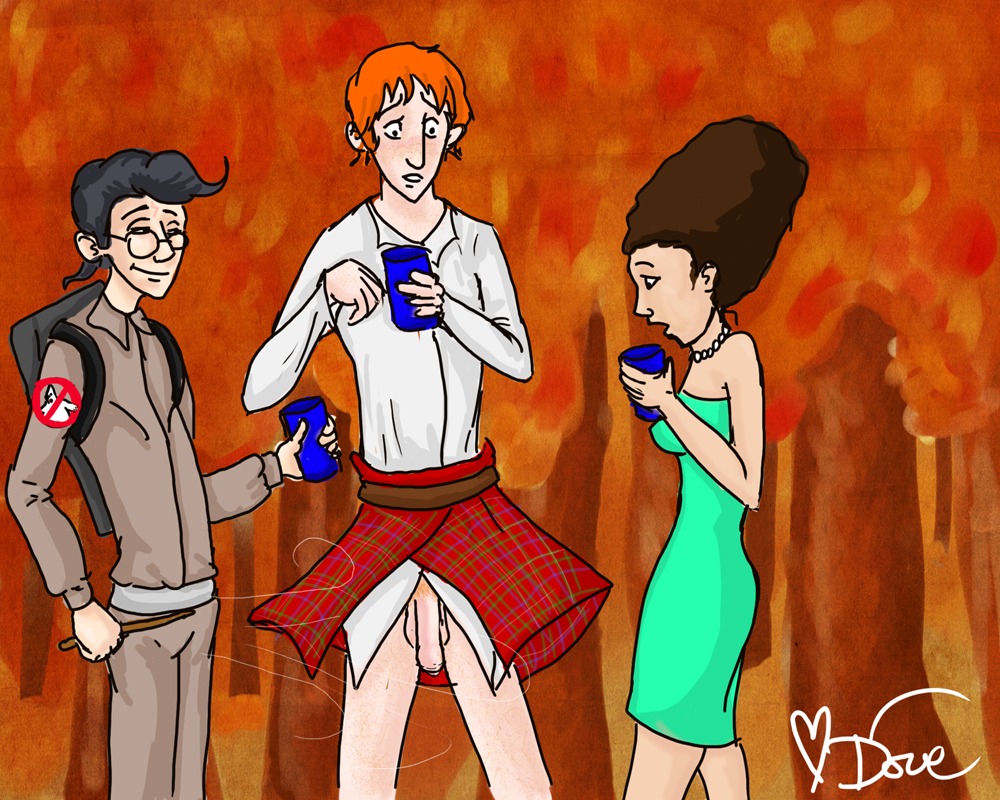 1girls cosplay crossover doveypoo dress female ghostbusters gryffindor harry_james_potter harry_potter hermione_granger light-skinned_female light-skinned_male light_skin male marge_simpson ron_weasley rule34 the_simpsons wand white_female white_male witch_(harry_potter)