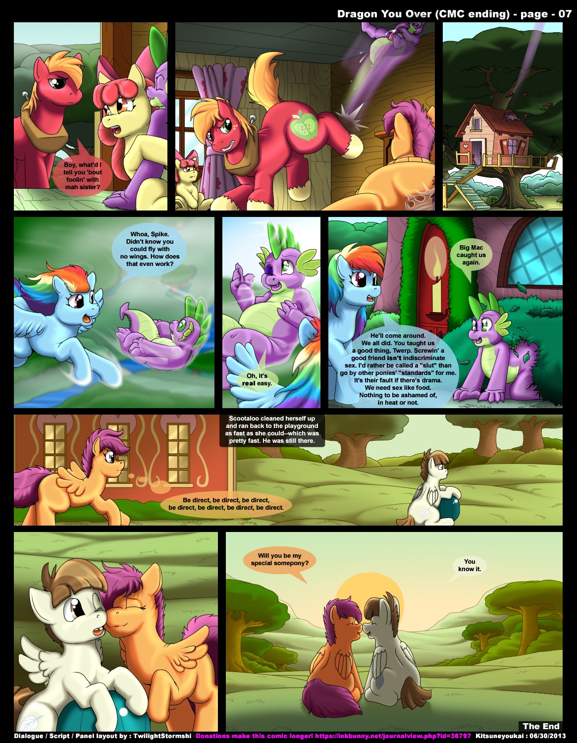 2013 anthro apple_bloom_(mlp) ball big_macintosh_(mlp) blue_body blue_feathers blue_fur brown_eyes brown_hair bruised bruised_eye comic cutie_mark dialogue dragon e621 earth_pony english_text equid equine erection feathered_wings feathers featherweight_(mlp) female feral freckles friendship_is_magic fur genitals green_eyes group hair hasbro hi_res horse interspecies kick kitsune_youkai male male/female mammal multicolored_hair my_little_pony mythological_creature mythological_equine mythological_scalie mythology nude pegasus penis pony purple_eyes purple_hair rainbow_dash_(mlp) rainbow_hair red_body red_fur scalie scootaloo_(mlp) sex spike_(mlp) tail text thick_tail two_tone_hair url vulva wings yellow_body yellow_fur young young_anthro young_feral