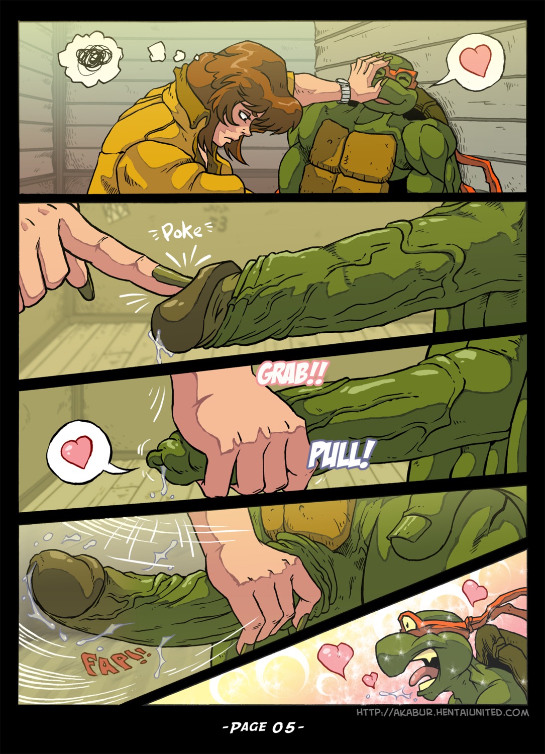 breasts comic erection female handjob male masturbation michelangelo penis prostitution rule34 straight teenage_mutant_ninja_turtles the_slut_from_channel_6_-_part_3