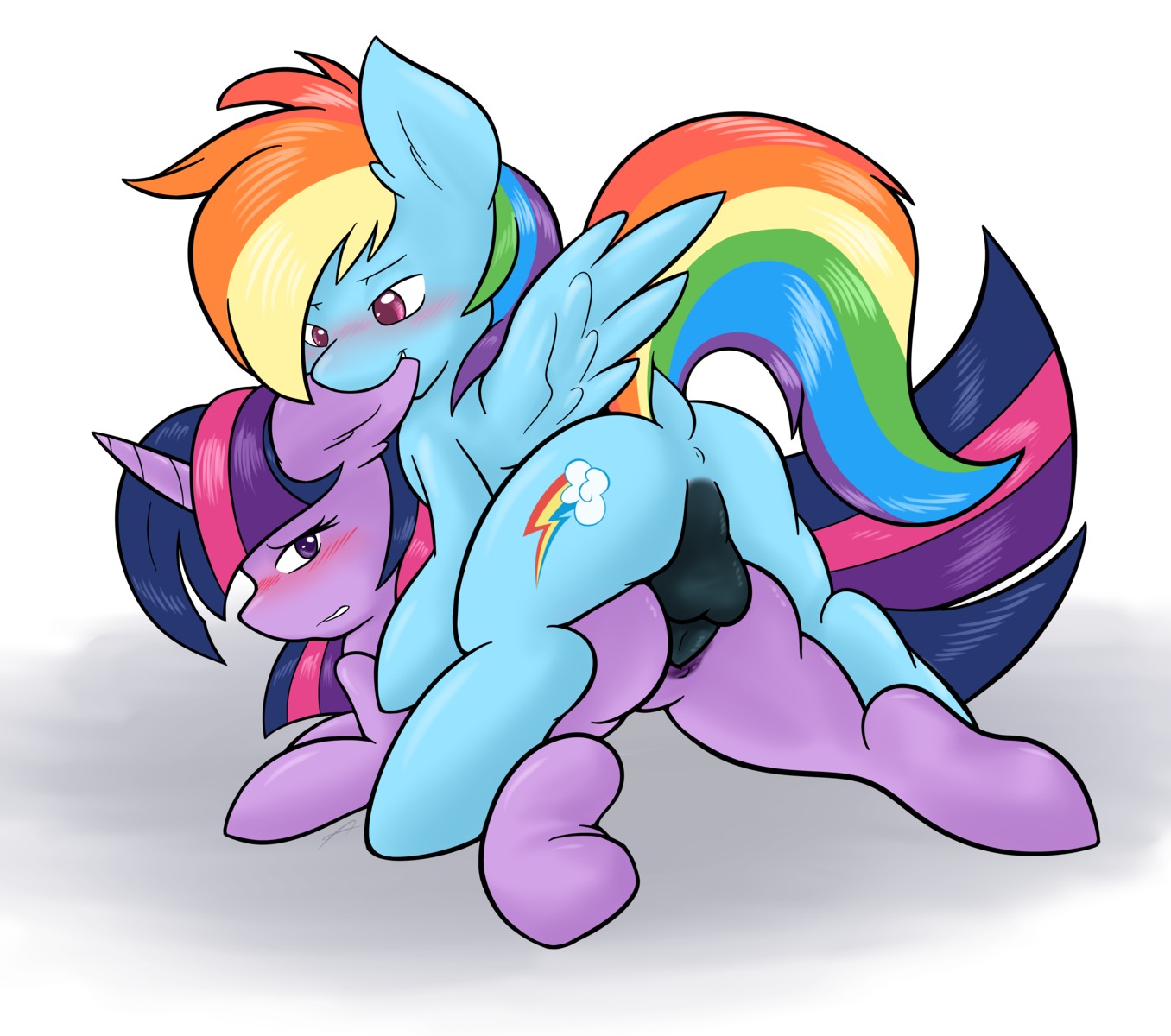 2014 absurd_res ambris anus backsack balls bite blue_body blue_feathers blue_fur blush butt crossgender cutie_mark duo e621 ear_bite equid equine erection feathered_wings feathers female female_penetrated feral friendship_is_magic fur genitals hair hasbro hi_res horn male male/female male_penetrating male_penetrating_female mammal multicolored_hair multicolored_tail my_little_pony mythological_creature mythological_equine mythology nude pegasus penetration penile penile_penetration penis penis_in_vagina pink_eyes purple_body purple_eyes purple_fur purple_hair rainbow_dash_(mlp) rainbow_hair rainbow_tail sex simple_background tail twilight_sparkle_(mlp) two_tone_hair unicorn vaginal vaginal_penetration white_background wings