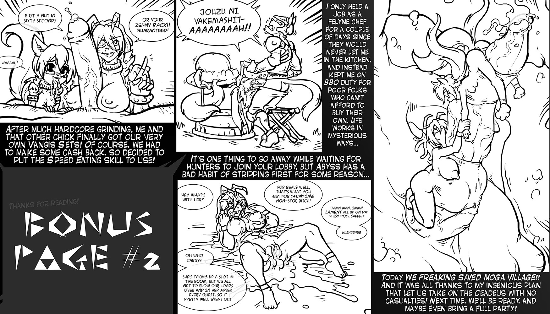 4_breasts 7:4 abdominal_bulge after_sex all_the_way_through anal anal_penetration anal_threading anthro areola balls big_breasts bodily_fluids bound breast_play breasts canid canine clothed clothing cock_kebab comic cum cum_in_ear cum_in_mouth cum_inflation cum_inside dialogue duo duo_focus e621 english_text erect_nipples erection excessive_cum excessive_genital_fluids extreme_penetration faceless_character faceless_male fellatio female genital_fluids genitals group hi_res huge_penetration humanoid_genitalia humanoid_penis imminent_rape imminent_sex inflation large_penetration male male/female male_penetrating mammal messy monochrome monster multi_breast nipples nude oral oral_penetration oral_threading oral_transfer orgasm partially_clothed penetration penile penile_penetration penis profanity ridiculous_fit serial_threading sex sherly_karu solo sparrow_(artist) stretched_mouth supernumerary_breasts text thread_transfer threaded_by_penis throat_transfer titfuck vaginal vaginal_penetration vein veiny_penis vulva
