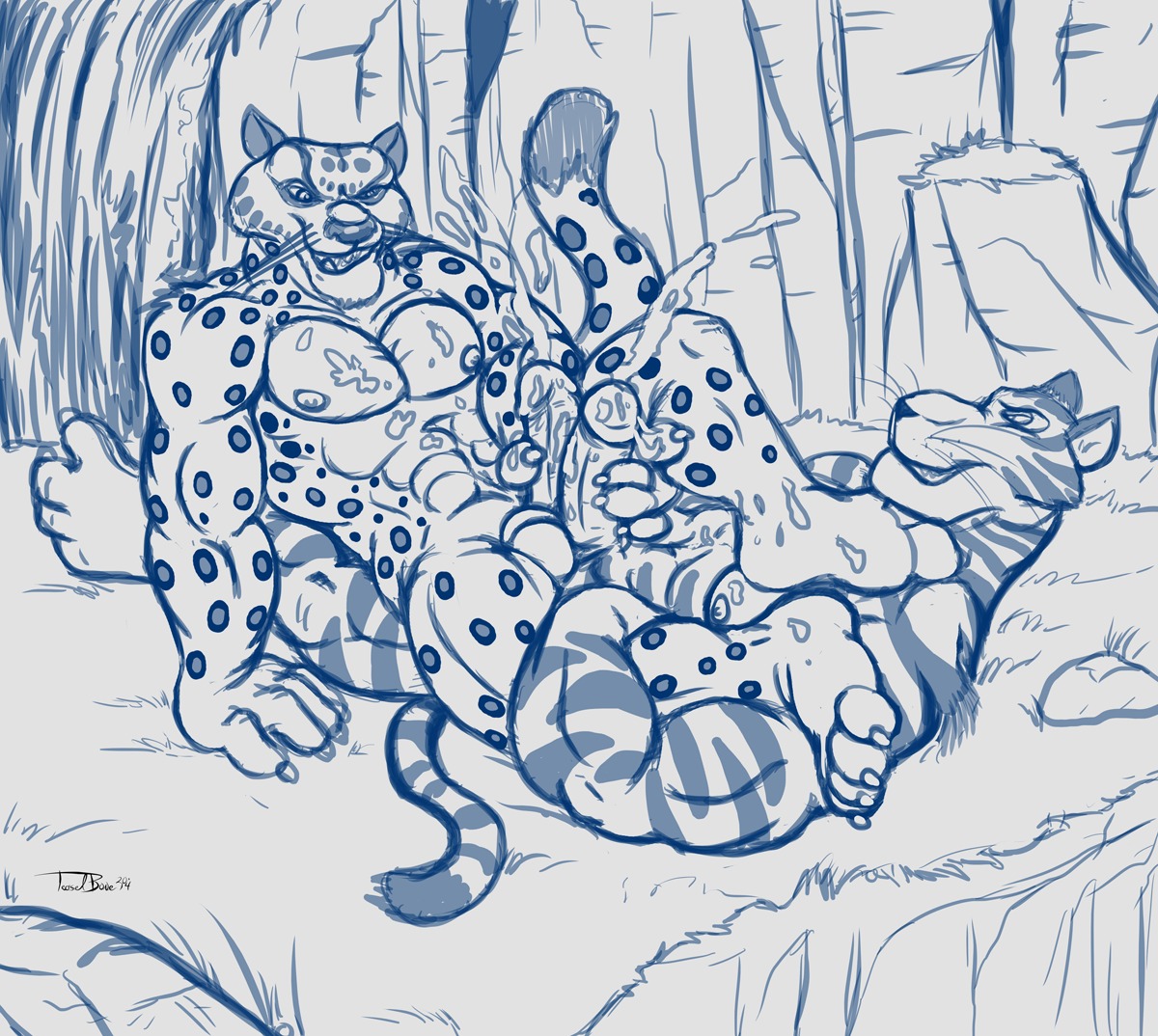 2014 abs anthro balls balls_touching biceps big_muscles blue_and_white bodily_fluids claws cum cum_on_belly cum_on_body cum_on_chest cum_on_feet cum_on_self cumshot digital_drawing_(artwork) digital_media_(artwork) dreamworks duo e621 ejaculation erection fangs feet felid frottage fur genital_fluids genitals glans grass grin handjob handjob_frottage humanoid_genitalia humanoid_penis kung_fu_panda leopard lying madagascar_(series) male male/male male_anthro mammal markings masturbation monochrome muscular muscular_male nipples nude nude_anthro nude_male on_back on_ground orgasm outside pantherine pecs penile penile_masturbation penis penises_touching plant sex signature sketch smile snow_leopard spots spread_legs spreading stripes tai_lung_(kung_fu_panda) teaselbone teeth tiger toe_claws vitaly_(madagascar) whiskers