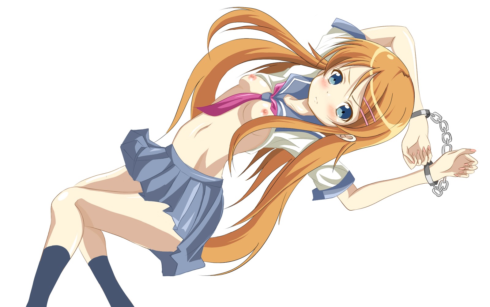 female female_only human kousaka_kirino ore_no_imouto_ga_konna_ni_kawaii_wake_ga_nai pointy_chin rule34 sailor_fuku solo