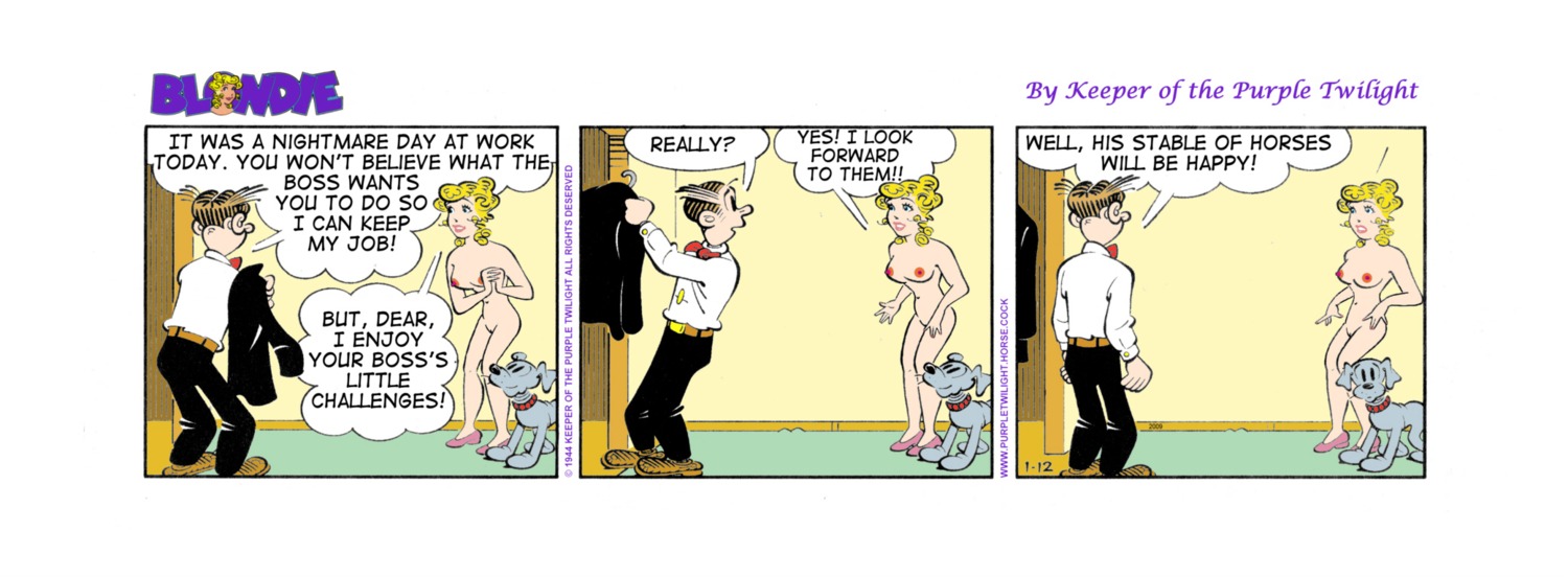 blondie_(comic) blondie_bumstead clothing comic_strip dagwood_bumstead edit female human rule34 tagme