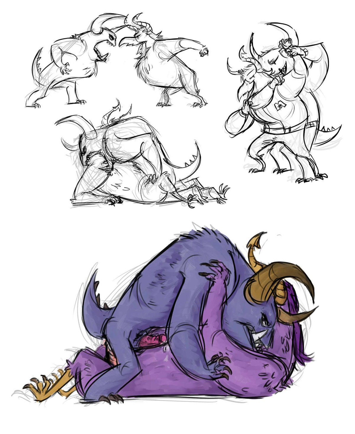 anal anal_penetration avian bird brock_pearson disney duo e621 erection genitals hi_res horn johnny_worthington male male/male male_on_bottom male_on_top male_penetrated male_penetrating male_penetrating_male monster monsters_inc monsters_university nude on_bottom on_top penetration penis pixar reverse_cowgirl_position sex unknown_artist