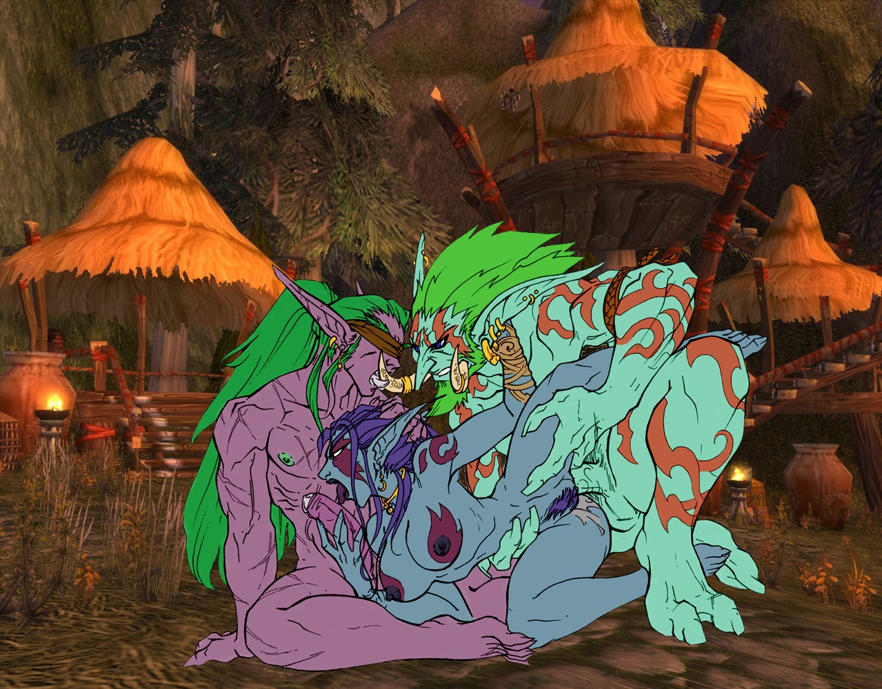 female night_elf pubic_hair rule34 tagme troll troll_female warcraft world_of_warcraft