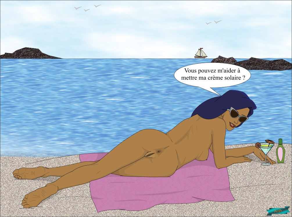 1girls anus ass beach breasts dark-skinned_female dark_skin disney elisa_maza fab fab3716 female female_only french_text gargoyles human human_only nipples nude nude_female pussy rule34 seaside self_upload solo translated translated_in_comments