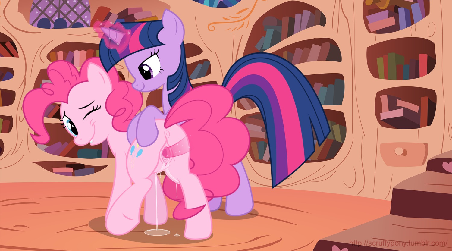 2012 anus blue_eyes bodily_fluids butt colored_outline cutie_mark dildo duo e621 earth_pony equid equine female female/female feral friendship_is_magic fur genital_fluids genitals hair hasbro hi_res horn horse long_hair looking_back magic mammal multicolored_hair my_little_pony mythological_creature mythological_equine mythology penetration pink_body pink_fur pink_hair pinkie_pie_(mlp) pony purple_eyes purple_hair quadruped scruffy_(artist) scruffypony sex sex_toy tail toying_partner twilight_sparkle_(mlp) two_tone_hair unicorn vaginal vaginal_fluids vulva