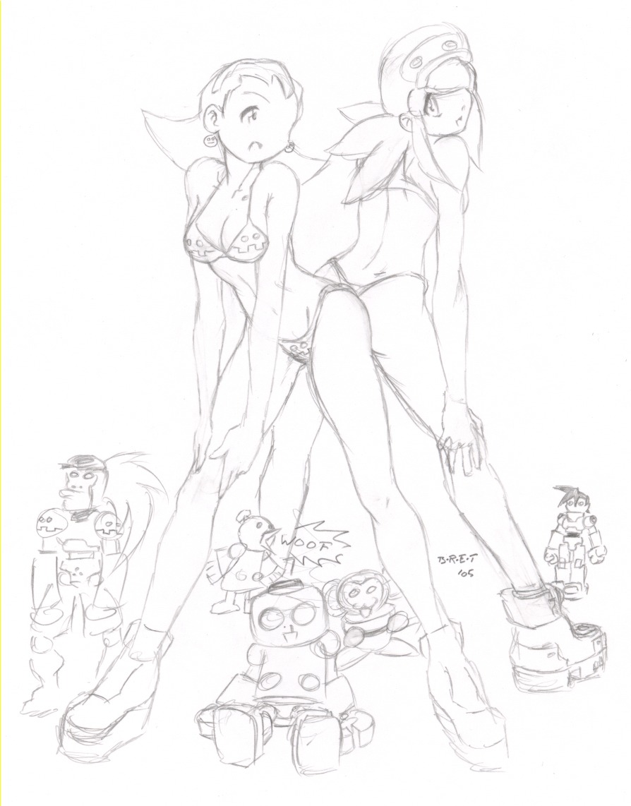 birdbot breasts data_(mega_man) female mega_man mega_man_legends mega_man_volnutt roll_caskett rule34 servbot teisel_bonne tron_bonne