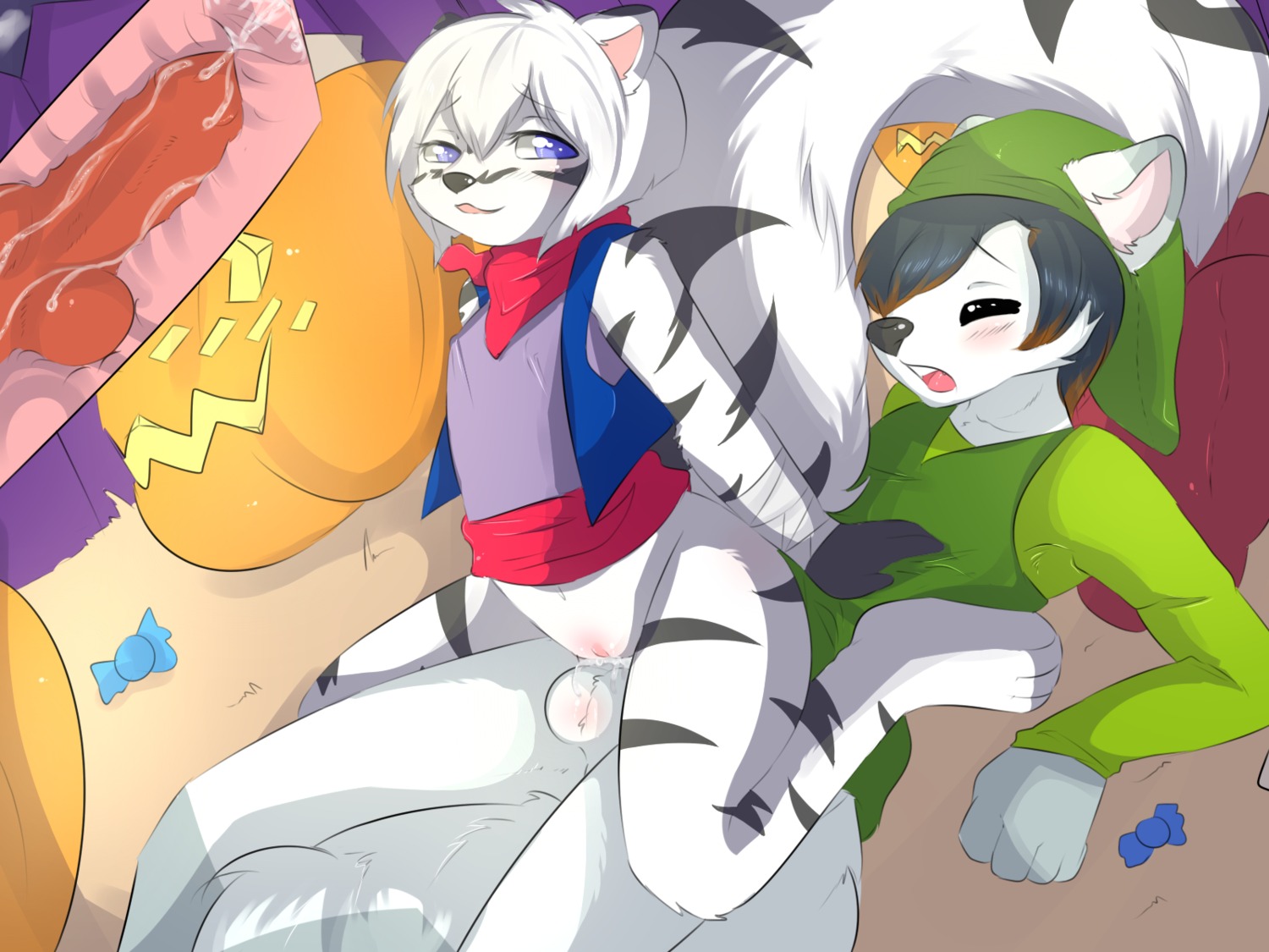 4:3 animal_genitalia animal_penis anthro aoizuri archived_source balls blue_eyes blush bodily_fluids canid canine canine_genitalia canine_penis cosplay cum cum_in_uterus cum_in_vagina cum_inside duo e621 erection eyes_closed female female_penetrated fox genital_fluids genitals halloween hi_res holidays internal knot link male male/female male_penetrating male_penetrating_female mammal mephitid nintendo open_mouth penetration penile penile_penetration penis penis_in_vagina pirate_leader_tetra sex skunk the_legend_of_zelda unavailable_at_source uterus vaginal vaginal_penetration wind_waker young young_anthro young_female young_male young_on_young