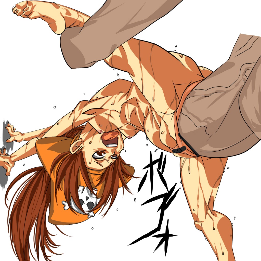 barefoot brown_eyes brown_hair clenched_toes clitoris extreme_penetration feet female guilty_gear hat impossible_fit large_insertion legs_apart legs_held_open may_(guilty_gear) potemkin pussy ridiculous_fit rule34 size_difference soles splits spread_legs stomach_bulge stretched_pussy sun-moon sweat toes tongue tongue_out vaginal_penetration