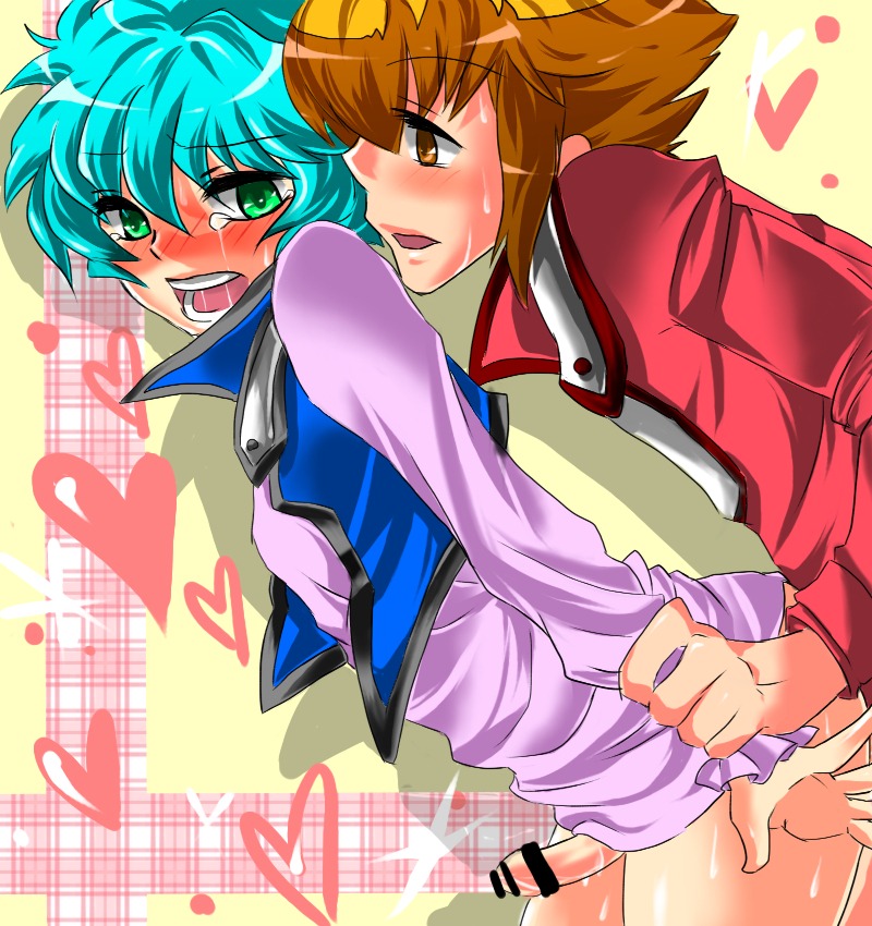 jaden_yuki johan_anderson male rule34 tagme yaoi yu-gi-oh! yu-gi-oh!_gx