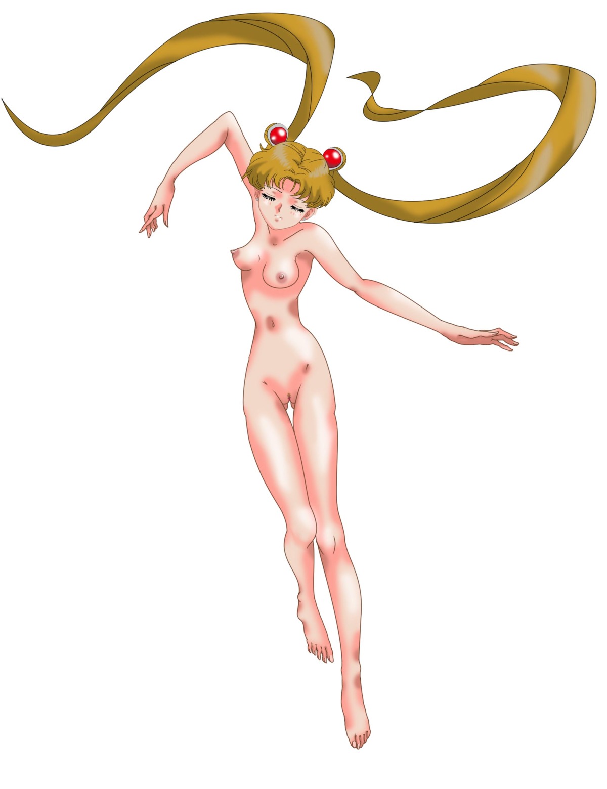 1girls bishoujo_senshi_sailor_moon blonde_hair breasts female female_only maruze_circus nipples nude pussy rule34 sailor_moon small_breasts solo tagme usagi_tsukino white_background