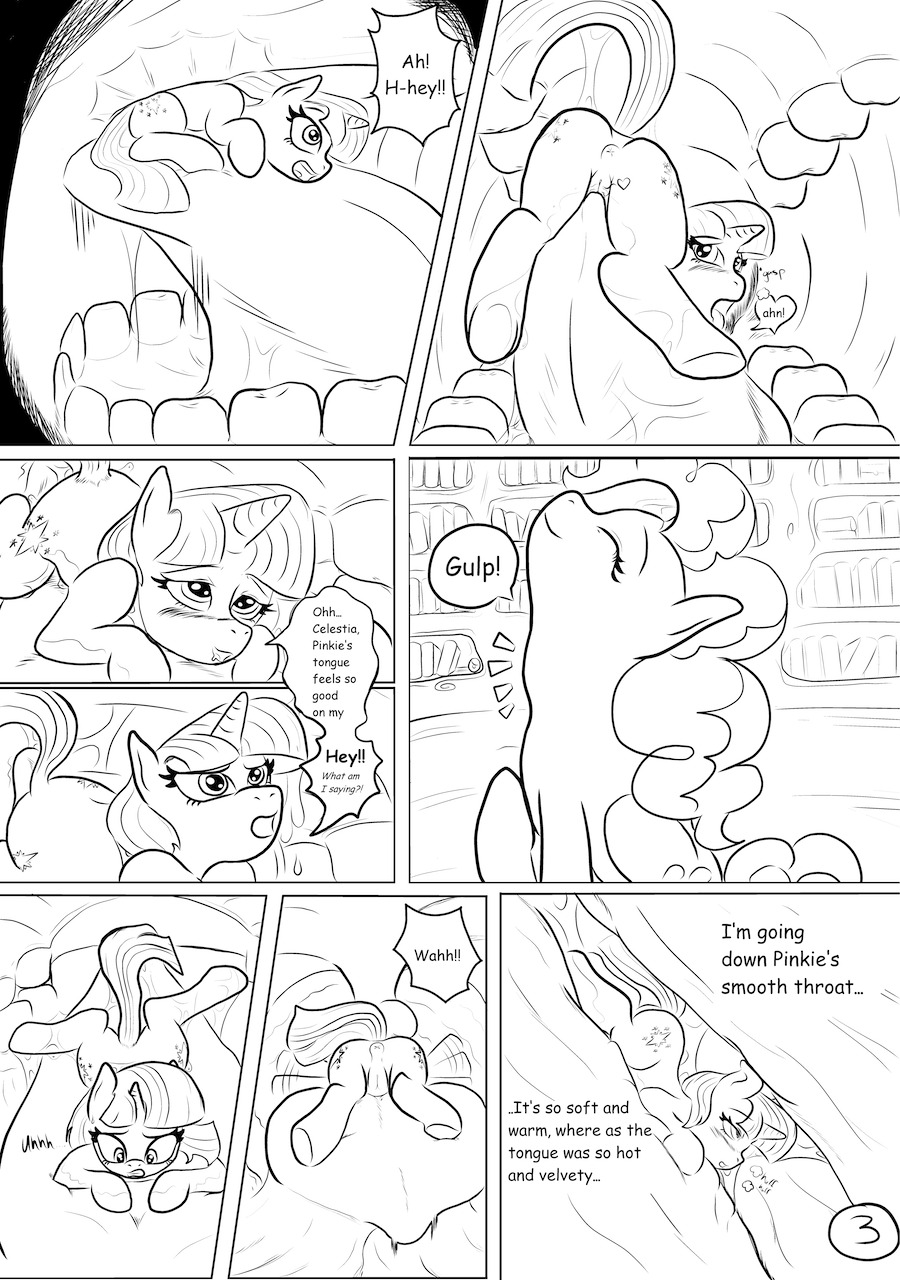 1_horn 2013 anatomically_correct anatomically_correct_anus animal_genitalia animal_vulva anus bangs black_and_white black_text blunt_bangs blush body_in_mouth book bookshelf breath breathing_noises butt comic cunnilingus cutie_mark dark_text detailed_background dialogue different_sound_effects duo e621 earth_pony emanata english_text equid equine equine_anus equine_genitalia equine_mane equine_vulva eyelashes eyes_closed featureless_limbs female female/female feral feral_on_feral fluffy fluffy_tail friendship_is_magic fur furniture gasp genitals hair hasbro head_horn heart_speech_bubble heart_symbol hi_res horn horse inside inside_mouth iris larger_female larger_feral library lidded_eyes line_art linked_speech_bubble looking_back lying mammal mane micro moan monochrome motion_blur mouth_closed my_little_pony mythological_creature mythological_equine mythology name_drop name_in_dialogue neck_bulge on_front on_tongue onomatopoeia open_mouth oral oral_vore pinkie_pie_(mlp) pointy_speech_bubble pony puffy_anus puffy_hair pupils quadruped rhk sex size_difference small_iris small_pupils smaller_female smaller_feral smile sound_effects speech_bubble spread_legs spreading stuttering swallowing swallowing_sound_effect tail talking_feral teeth text text_emphasis text_in_heart throat tongue twilight_sparkle_(mlp) unicorn unicorn_horn uvula vaginal vore vulva wavy_speech_bubble willing_prey