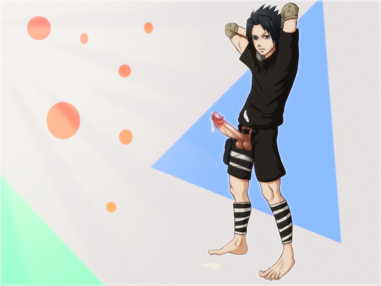 anma barefoot feet foreskin fully_retracted_foreskin human male male_only naruto naruto_(series) penis retracted_foreskin rule34 sasuke_uchiha solo tagme uncircumcised