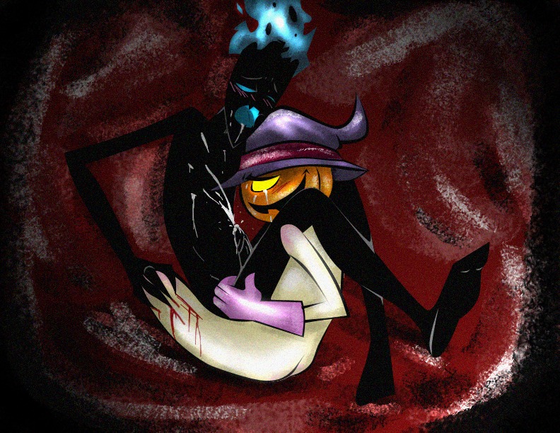 ass crossover demongo jack_o'lantern_(tgaobam) male male_only rule34 samurai_jack smooth_skin the_grim_adventures_of_billy_and_mandy