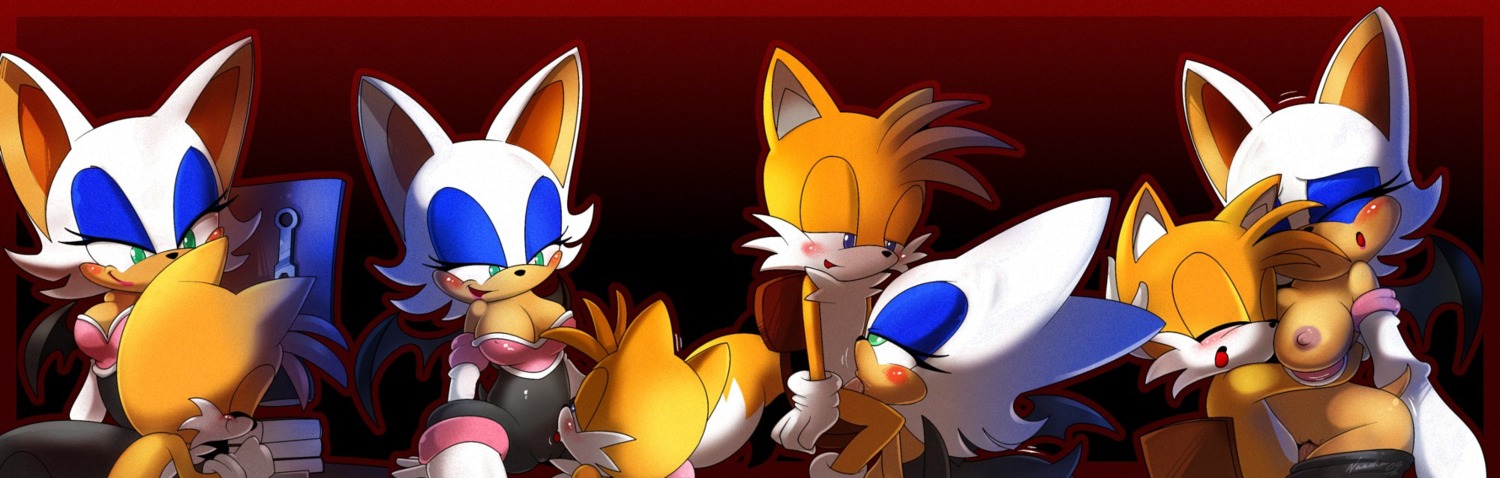 age_difference anthro base_one_layout basic_sequence bat blue_eyes blush breasts camel_toe canid canine cleavage clothed clothing cunnilingus duo e621 erection eyes_closed fellatio female four_frame_image four_frame_sequence fox genitals gloves gradient_background green_eyes hair half-closed_eyes handwear hi_res licking linear_sequence male male/female mammal miles_prower multi_tail nancher narrowed_eyes nipples one_row_layout oral orange_body penile penis rouge_the_bat sega sequence sex signature simple_background sonic_the_hedgehog_(series) tail tongue tongue_out vaginal vulva white_hair