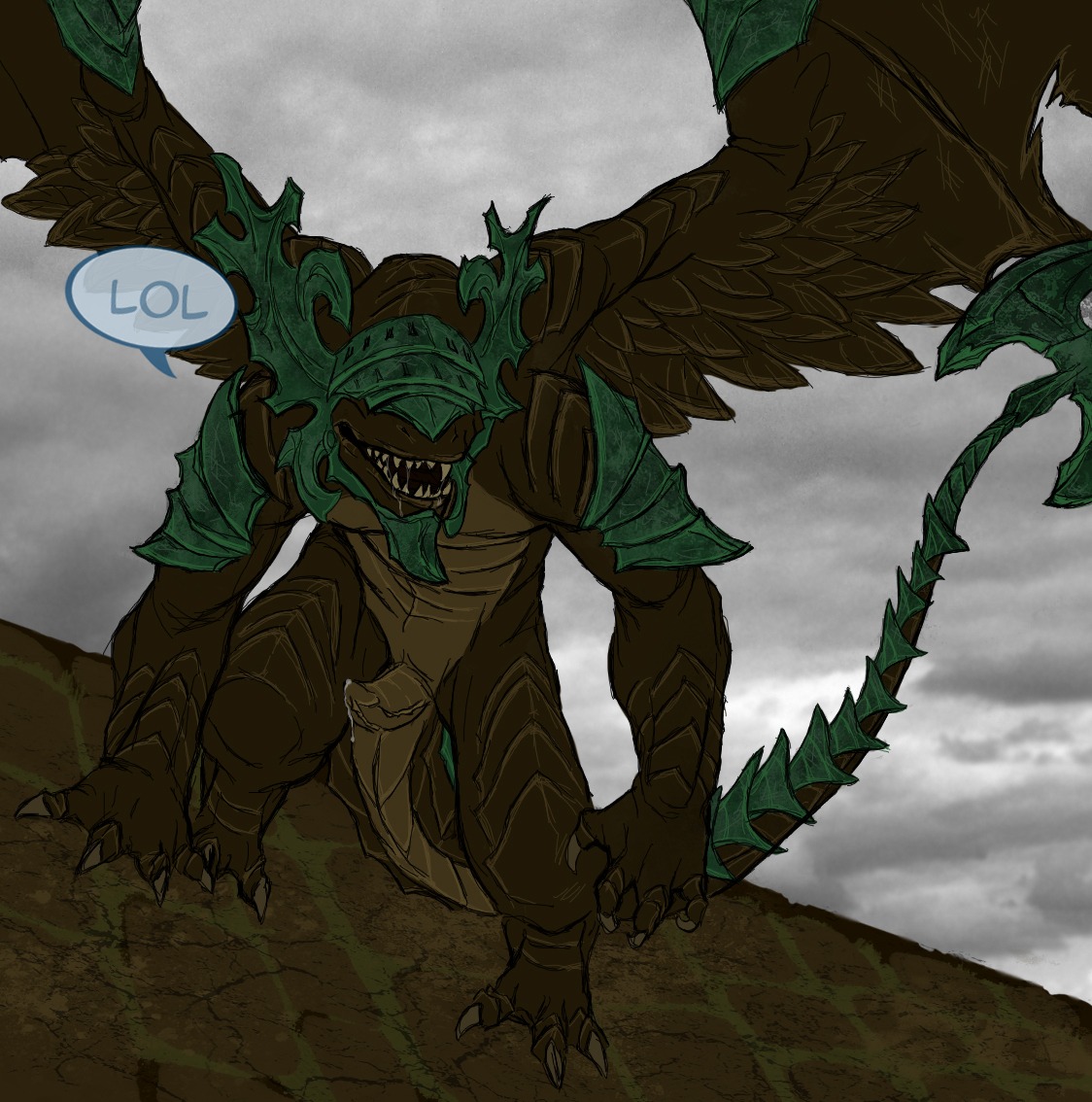 2013 anthro armor bell_gargoyle biped bodily_fluids brown_body brown_scales brown_skin claws dark_souls digitigrade dutch_angle e621 erection eyeless feathered_wings feathers fromsoftware gargoyle genital_fluids genitals grey_background male membrane_(anatomy) membranous_wings muscular muscular_anthro muscular_male open_mouth penis pose precum rock saliva scales scalie sculpture simple_background solo standing statue teeth unknown_artist wings