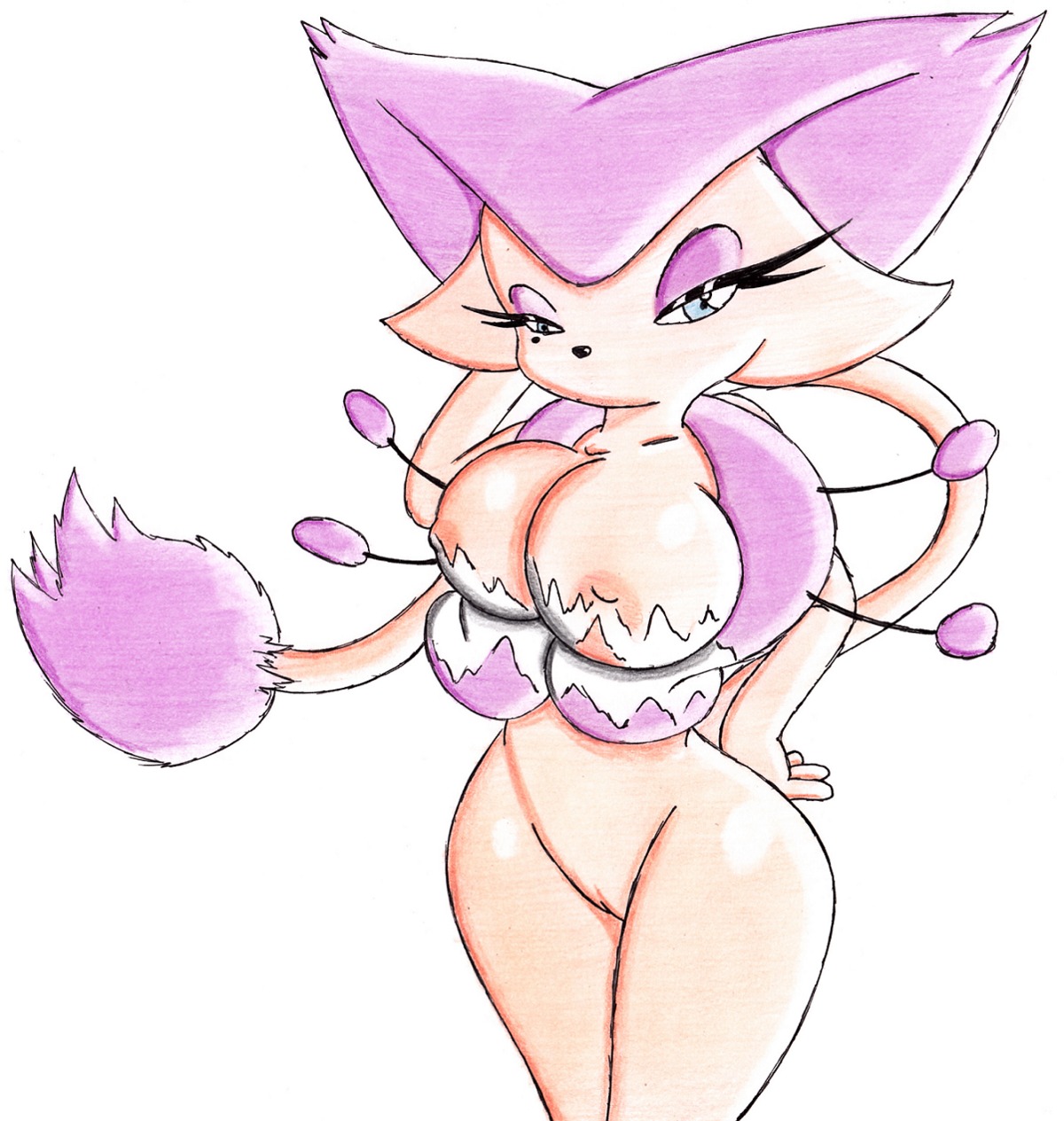 color delcatty female female_only furry nintendo pokemon rule34 solo