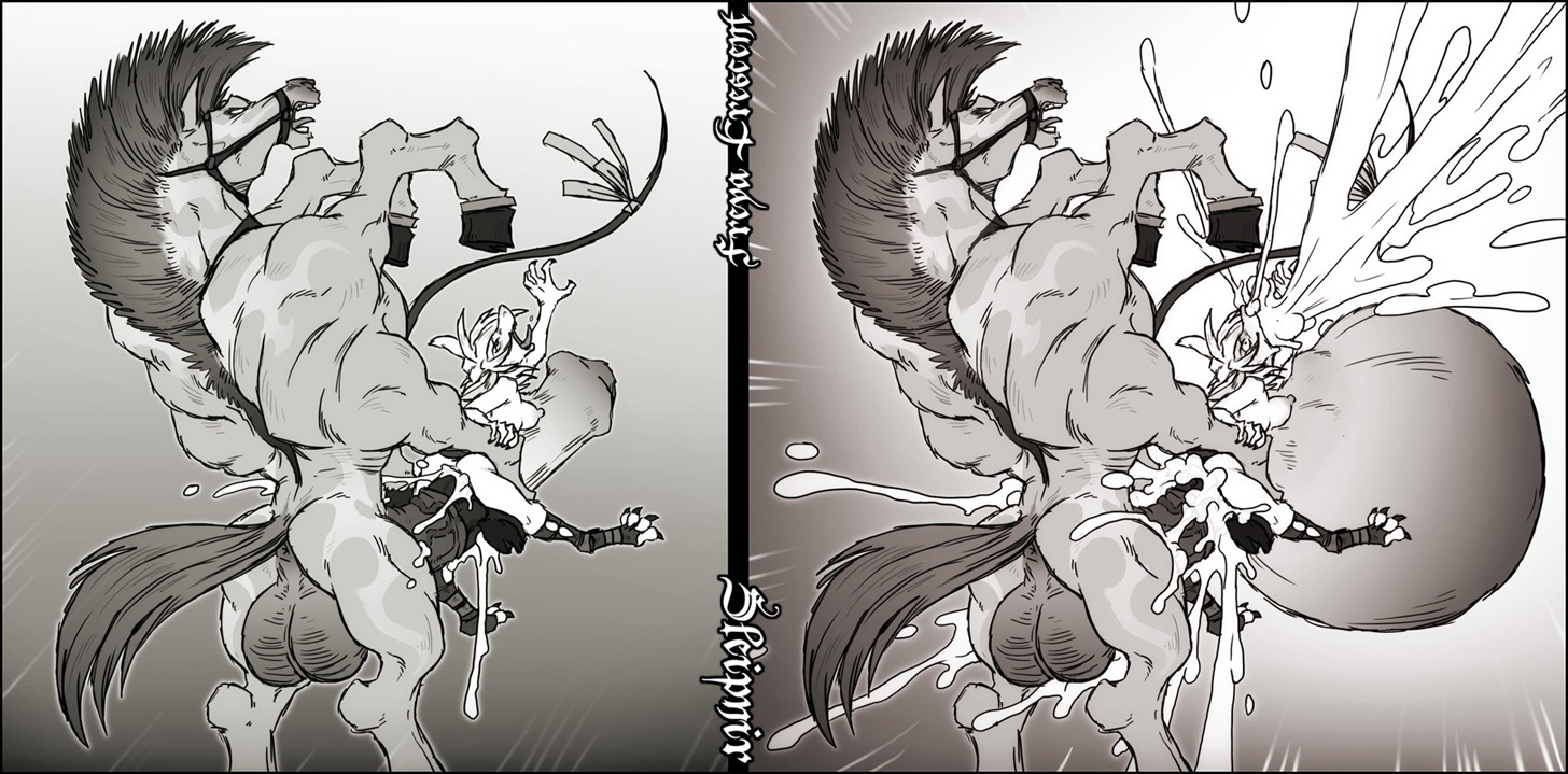 2d anthro balls big_belly breasts carrying cum cum_explosion cum_inflation cum_inside cum_out_mouth cum_out_nose cum_overflow cum_through cumflated_belly cumflation deep_penetration european_mythology excessive_cum female final_fantasy final_fantasy_ix freya_crescent high_quality horse horsecock huge_balls huge_belly huge_cock hyper_cumflation hyper_penetration hyper_stomach_bulge inflation male masterpiece multi_leg multi_limb mythology norse_mythology penetration penis public_domain ridiculous_fit rule34 size_difference sleipnir sparrow_(artist) stomach_bulge
