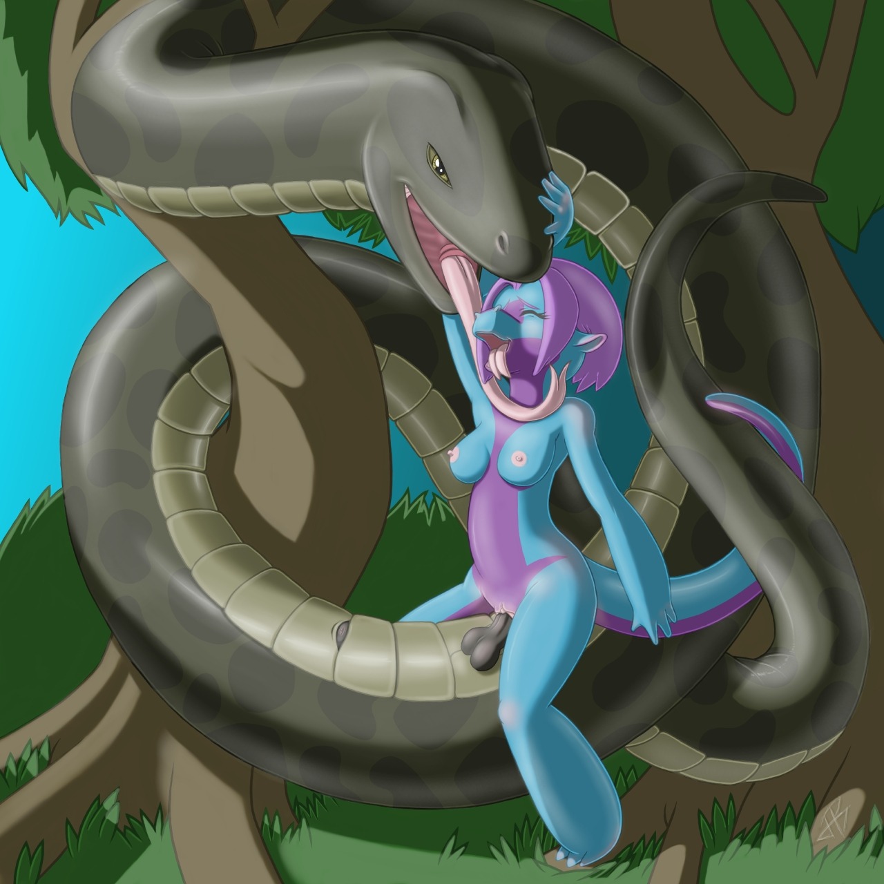 0g0p0g0 1:1 anthro anthro_on_feral anthro_penetrated anus balls bestiality coiling digital_media_(artwork) duo e621 erection face_lick female female_penetrated feral feral_penetrating feral_penetrating_anthro genitals hi_res licking male male/female male_penetrating male_penetrating_female nude penetration penile penile_penetration penis penis_in_vagina quasar_(0g0p0g0) reptile scalie sex size_difference snake tail tongue tongue_out vaginal vaginal_penetration