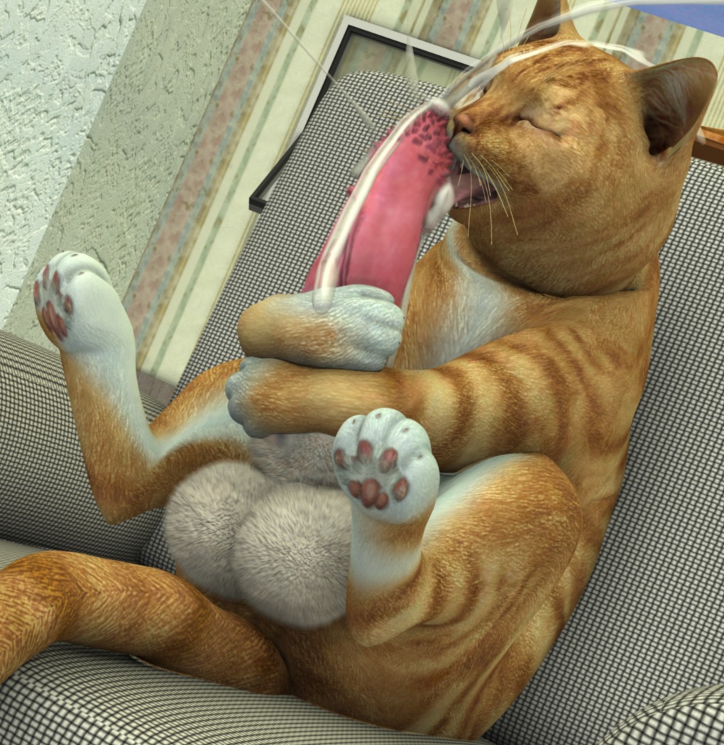 3d_(artwork) animal_genitalia auto_penis_lick autofellatio balls bodily_fluids cum cum_on_own_tongue cum_on_self cum_on_tongue digital_media_(artwork) digitigrade domestic_cat e621 erection eyes_closed felid feline felis feral genital_fluids genitals hyper licking male mammal masturbation oral oral_masturbation orgasm paws penile penile_masturbation penile_spines penis quadruped realistic_feral self_lick sheath small_but_hung solo tail tapiko tongue tongue_out what_has_science_done