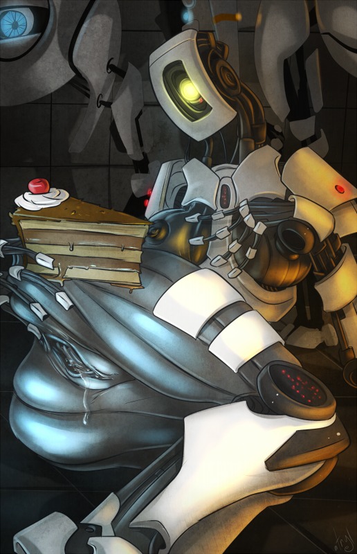 alternate_species android artificial_intelligence atlas_(portal) atryl black_forest_cake bodily_fluids breasts cake dessert digital_media_(artwork) e621 female food food_fetish food_play genital_fluids genitals glados humanoid humanoidized machine not_furry p-body_(portal) portal_(series) precum presenting robot robot_humanoid solo spread_vulva spreading test_chamber the_cake turret turret_(portal) vaginal_fluids valve valve_corporation vulva