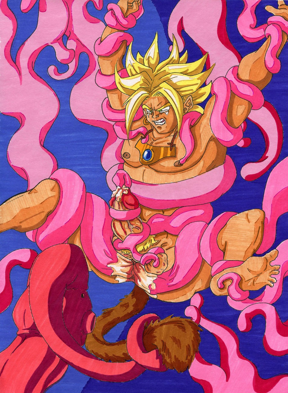 anal broly broly_(dragon_ball_z)_1993 double_anal dragon_ball dragon_ball_z gay insertion legendary_super_saiyan majin_buu male male_only male_urethral_insertion malesub multiple_insertions penile_urethral_insertion penis rule34 super_saiyan tentacle tentacle_on_male urethral urethral_insertion yaoi