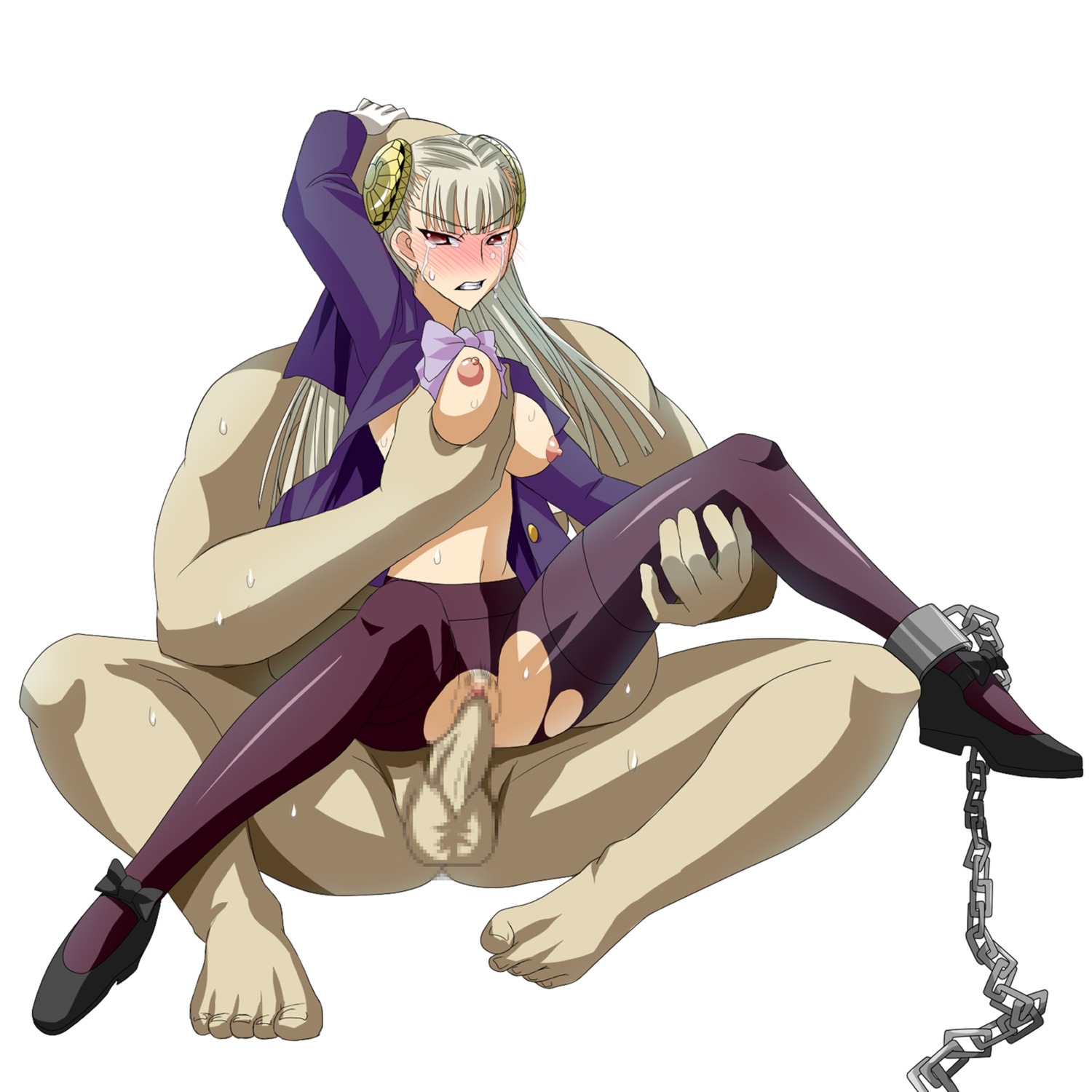 1girls artist_request breast_grab breast_squeeze breasts capcom chains female heels helpless high_heels ingrid_(capcom) rape rule34 shoes straight straight_hair street_fighter torn_clothes video_games
